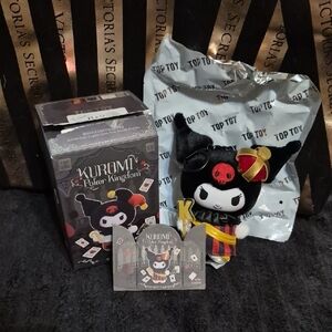 KING - KUROMI Poker Kingdom Plush Keychain Accesory